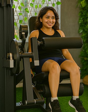 Ladies gym equipment and training at Veyangoda fitness center